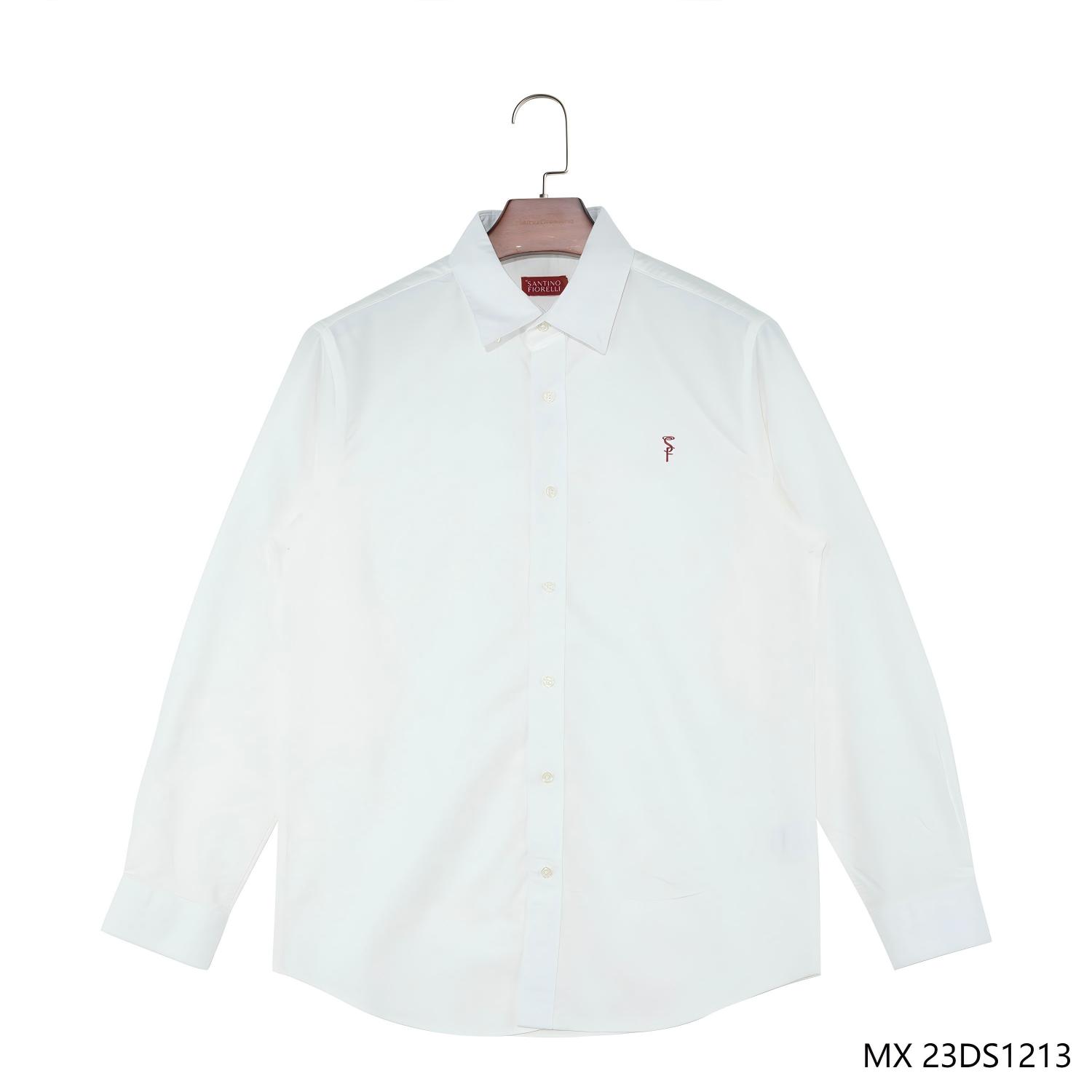 Men's 100% Cotton White Plain Button Down Long Sleeve Shirts