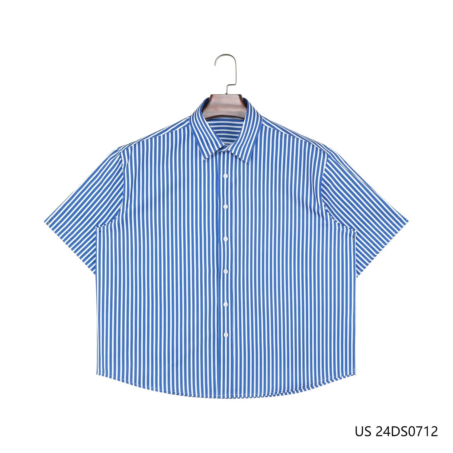 Men's 100% Cotton Blue And White Stripes Button Down Shirts