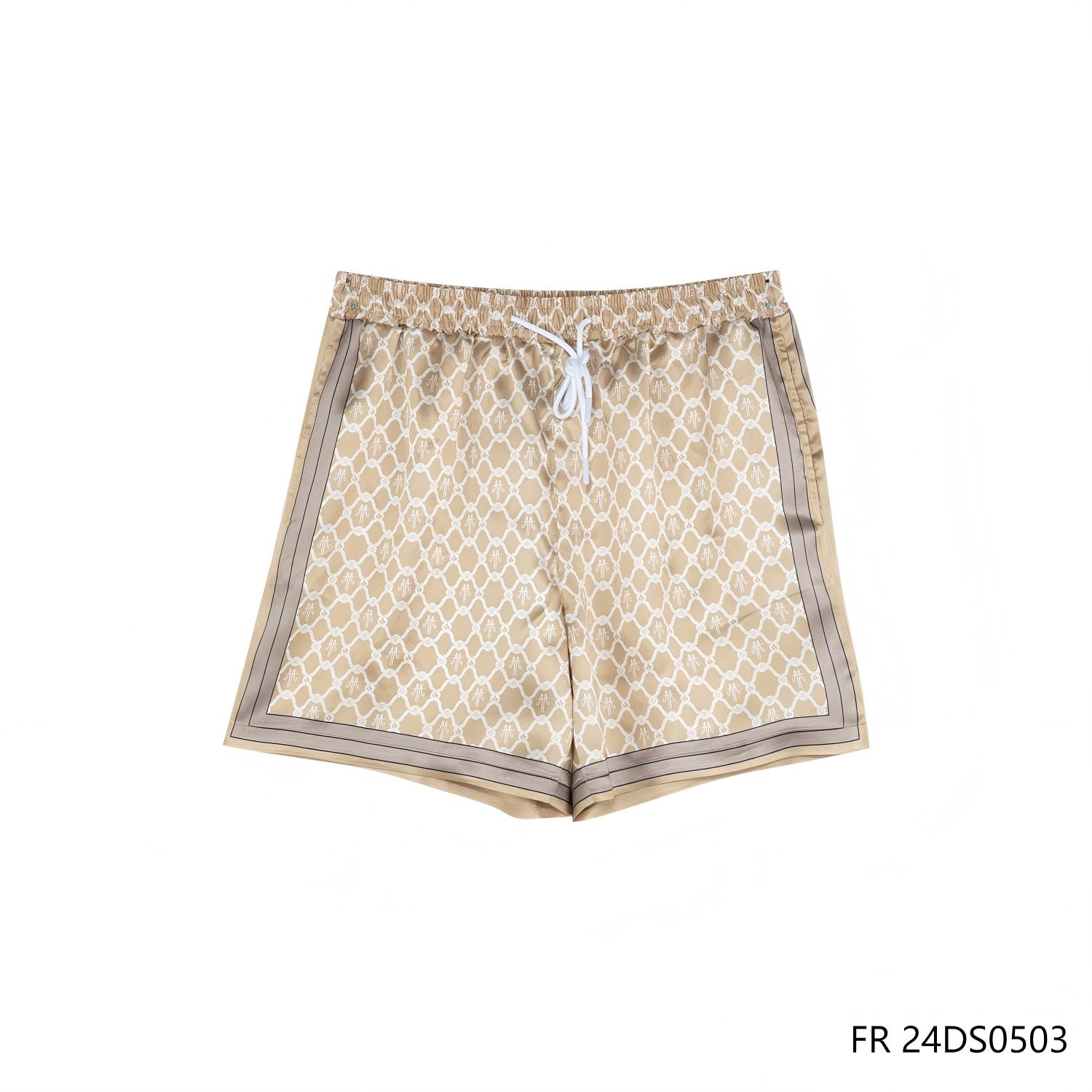 Men's 100% Silk Brown And Coffee Contrast Shorts