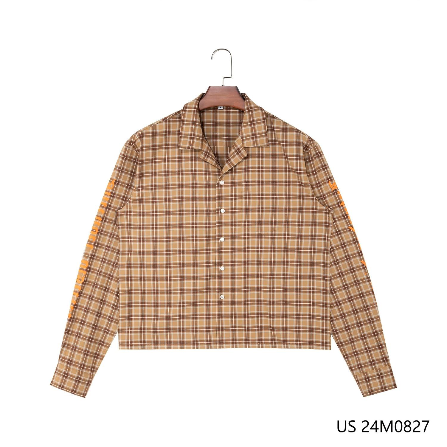 Men's 100% Cotton Plaid Button Down Long Sleeve Shirts