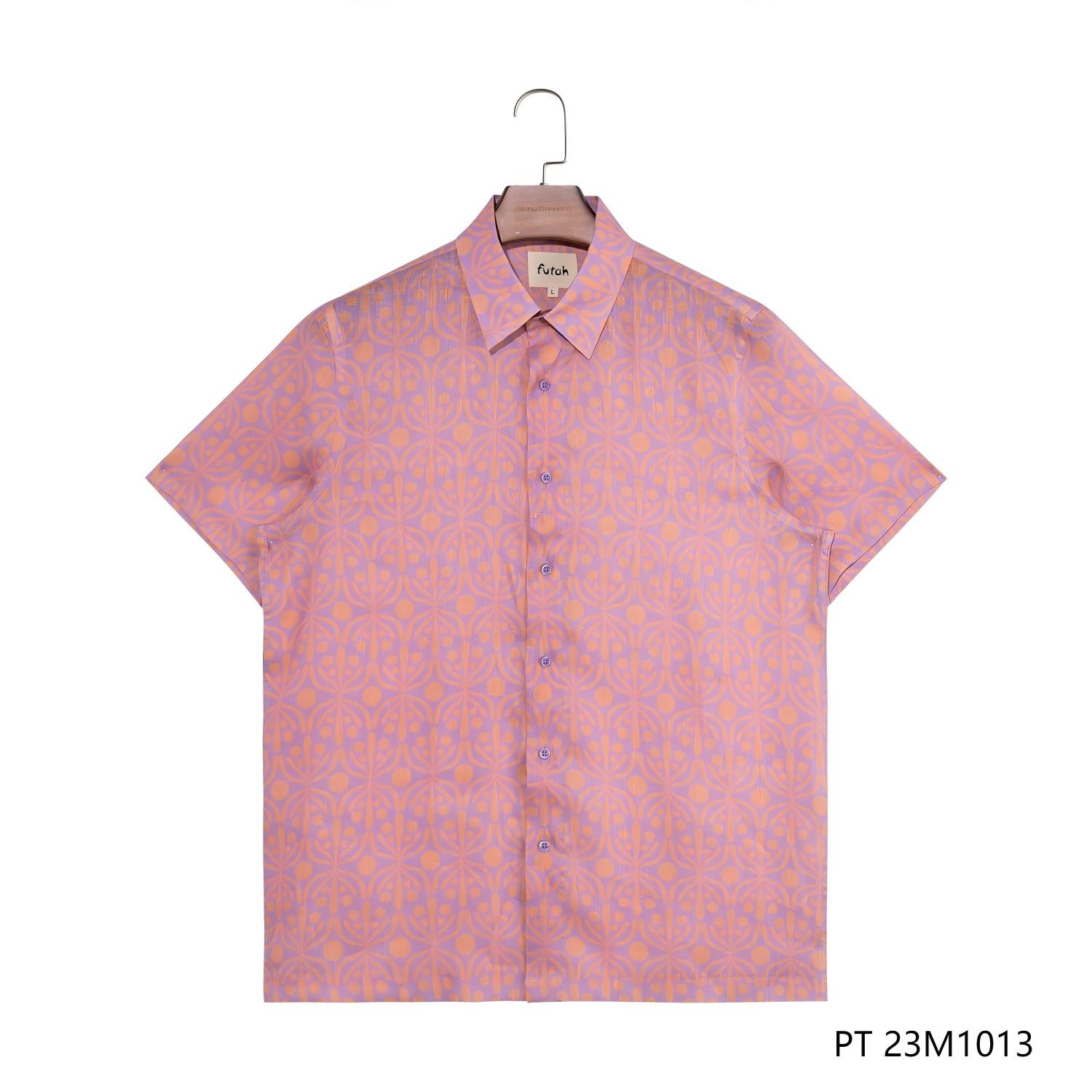 Men's Customizable Square Collar Short Sleeve Button Down Shirts