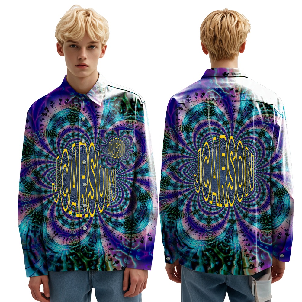 82% polyester 18% spandex Self Design Print Hawaiian Shirts for Men Short Sleeve Button Down with the Turn-down Collar