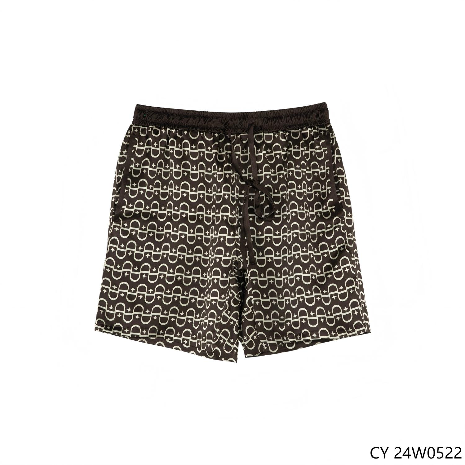 Men's 100% Cotton Printed Drawstring Shorts