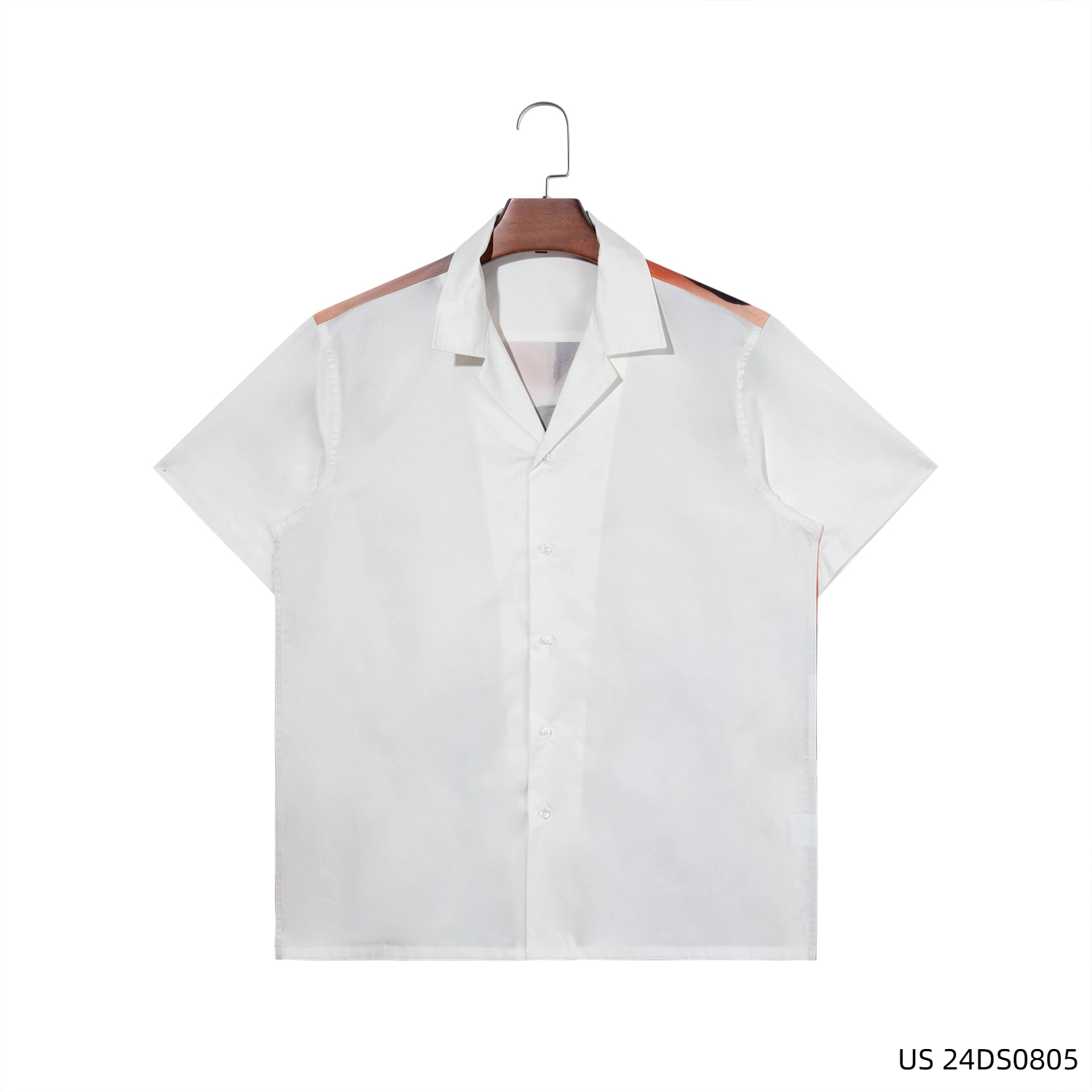Men's 100% Cotton Short Sleeve Button Down Shirts With Portraits Of The Characters Printed On The Back