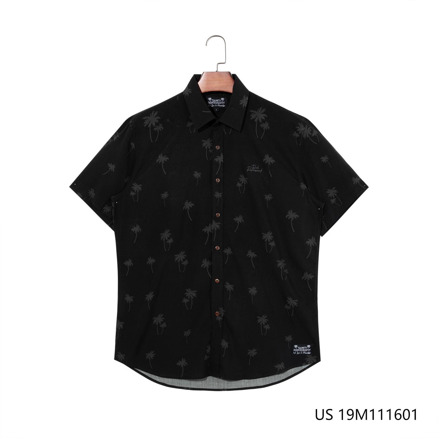 Men's 100% Rayon Printed Short Sleeve Button Down Shirts