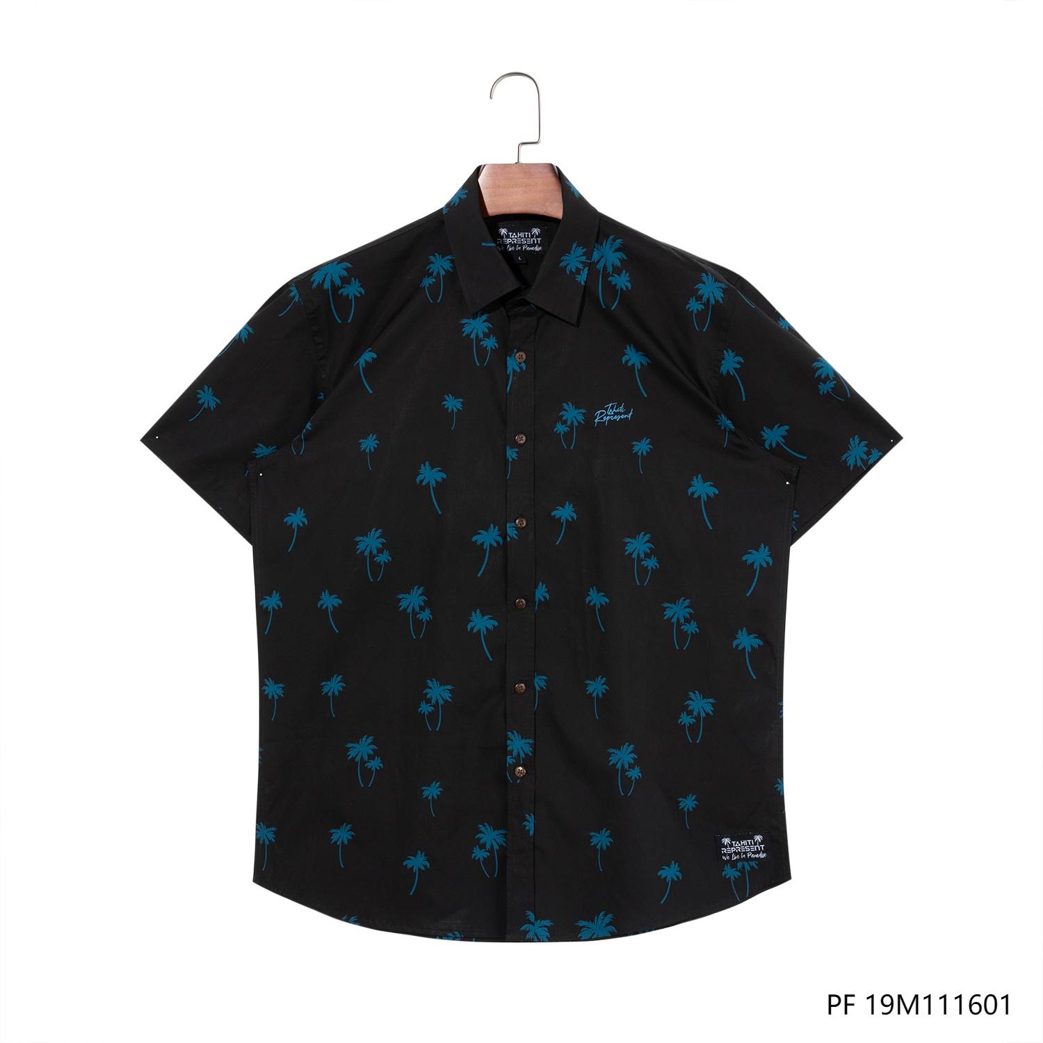 Men's 100% Rayon Printed Short Sleeve Button Down Shirts