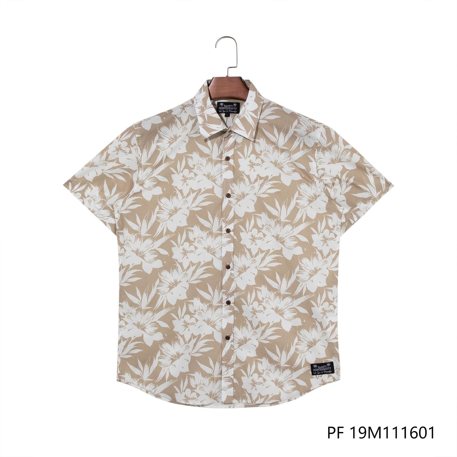 Men's 100% Rayon Printed Short Sleeve Button Down Shirts