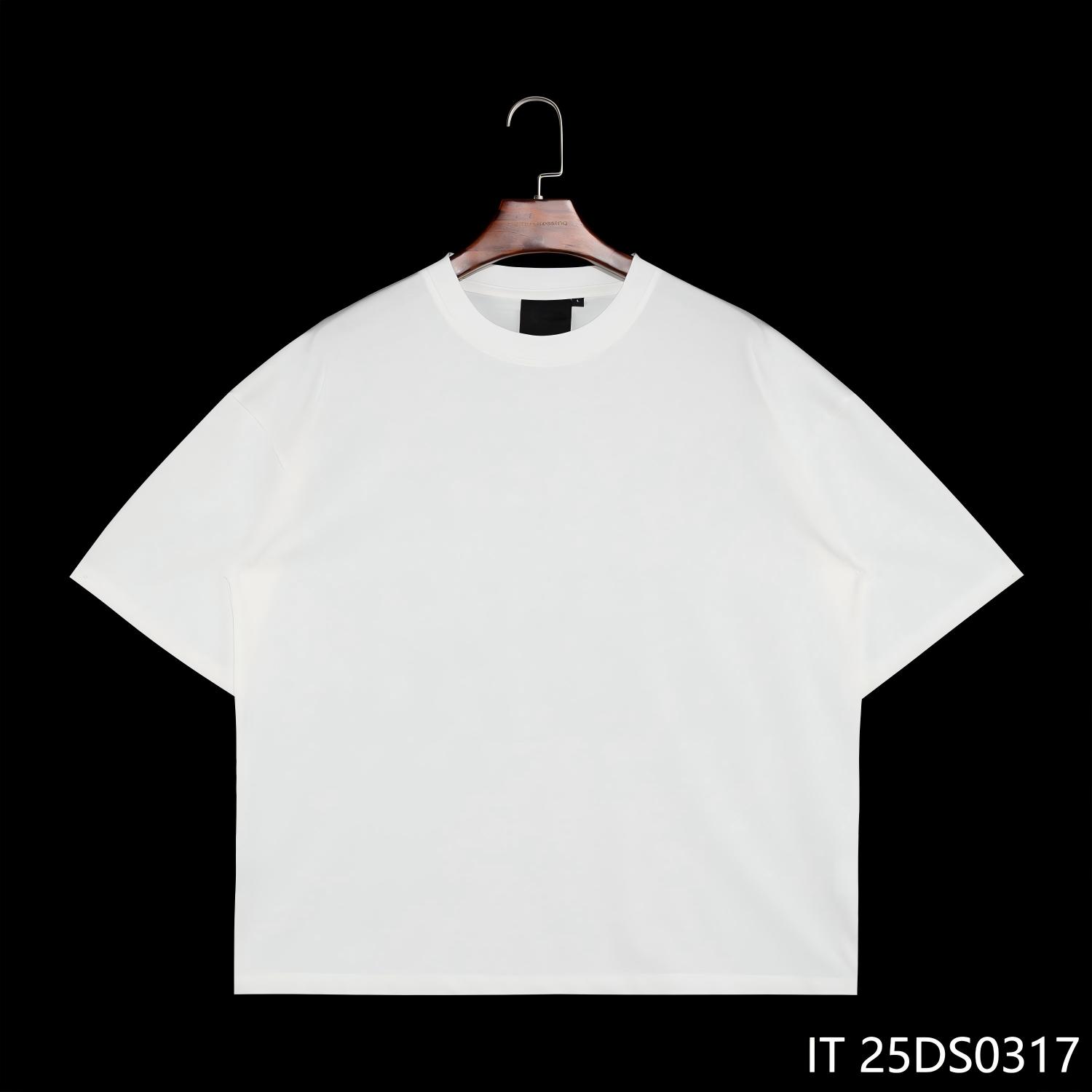 100% Cotton Customizable Short Sleeve Breathable White T-shirts for Men With Printing on the Back 