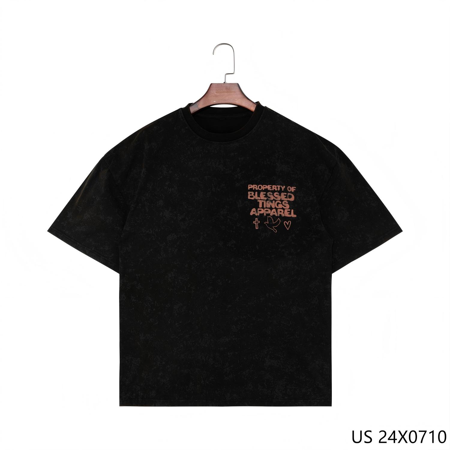 100% Cotton Silk Screen Printing O-neck Short Sleeve Shirts for Men