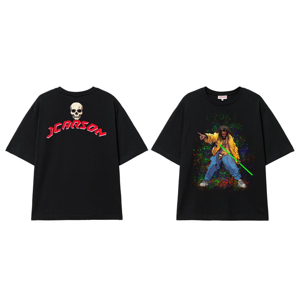 Self-design O-neck Oversized Breathable and Fashionable Printed Short Sleeve Shirts for Men