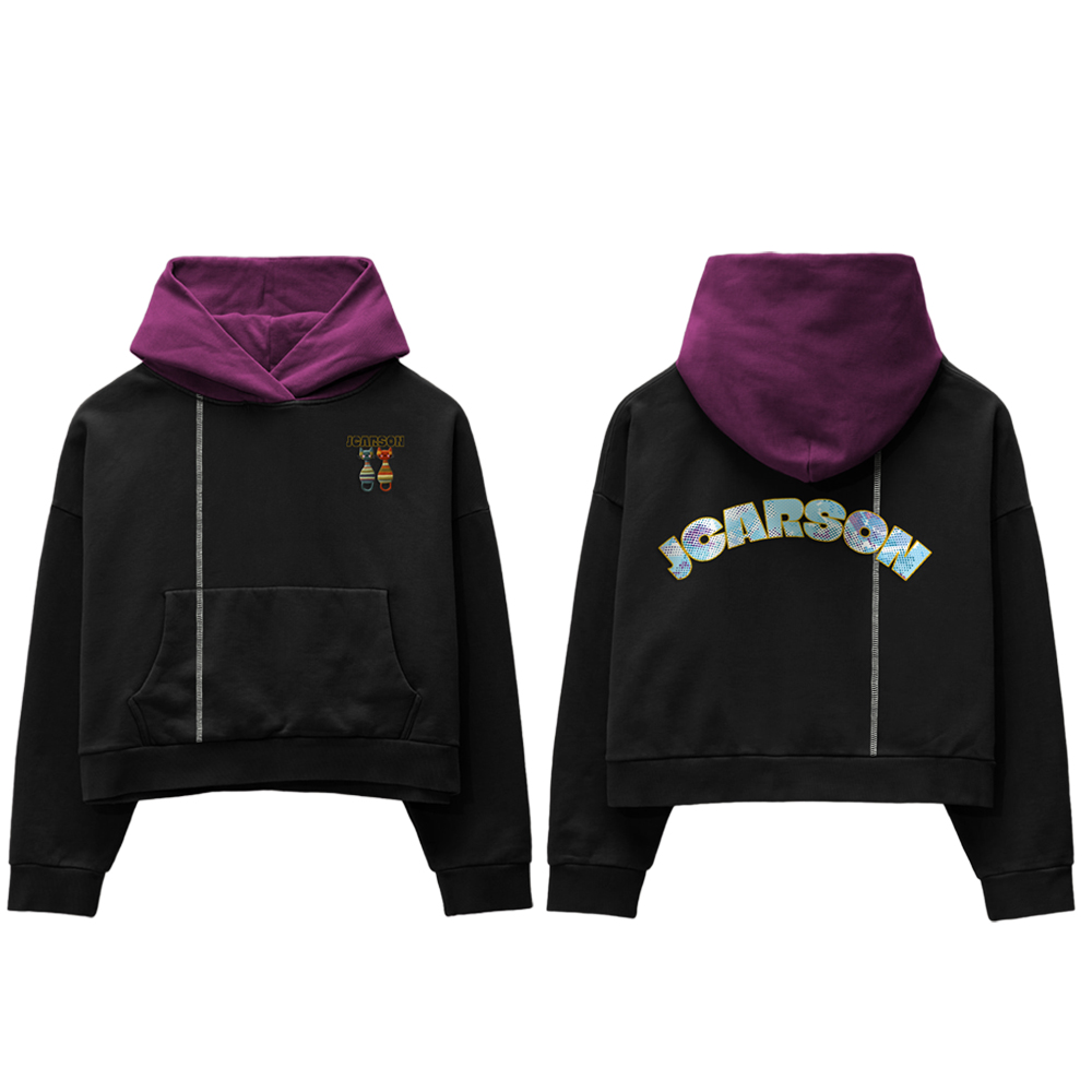 Men's Customizable Printing Pullover Long Sleeve Hoodies with Contrast Hood